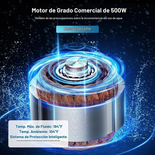 Vista 4 de CrestWave Bomba maceradora de 500 W, sistema de descarga ascendente