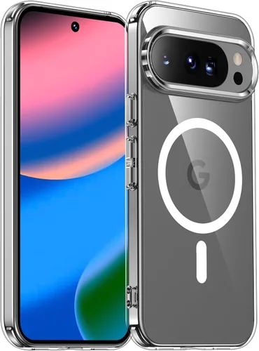 Vista 11 de SPIDERCASE Funda magnética para Google Pixel 9A, protección contra caídas de grado militar, delgada, translúcida, mate, a prueba de golpes