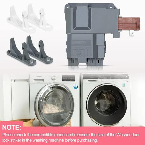Vista 3 de Actualización 131763256 1317632 para lavadora Frigidaire Affinity Cerradura de puerta de carga frontal Lavadora Parte de reemplazo 131763202