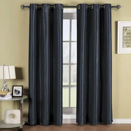 Vista 20 de Royal Tradition Cortinas opacas de 42 x 96 pulgadas, juego de 2 paneles de cortinas blancas con aislamiento térmico para oscurecer la habitación