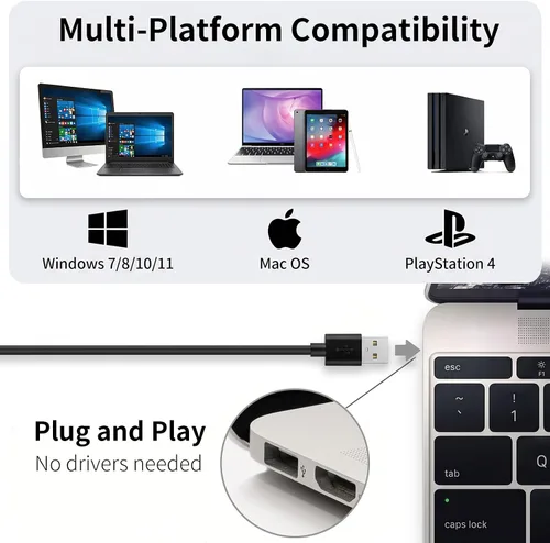 Vista 7 de Micrófono USB de cuello de cisne para conferencias, micrófono de escritorio omnidireccional flexible de 360° con cancelación de ruido, botón