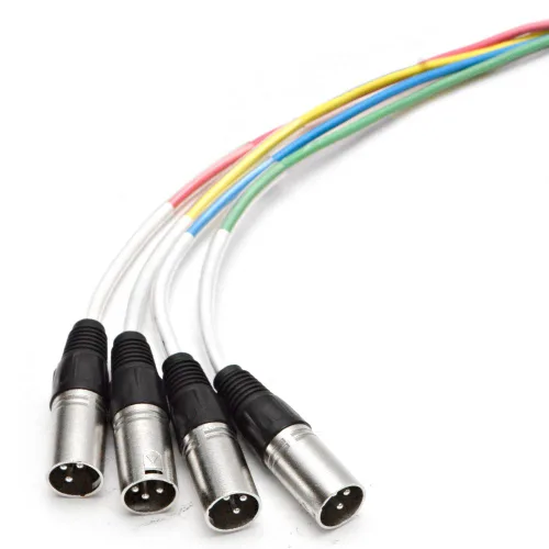 Vista 4 de Seismic Audio - SASH-4x20 - Cable XLR de 4 canales Enviar Sub Snake - 20 pies