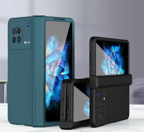 Vista 4 de QUIETIP Funda compatible con Vivo X Fold, delgada, a prueba de golpes, plegable, protector de policarbonato duro mate, transparente
