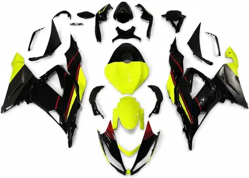 Vista 33 de Carenado negro brillante para Kawasaki Ninja 2013-2018 ZX6R 636 001 Negro Brillante