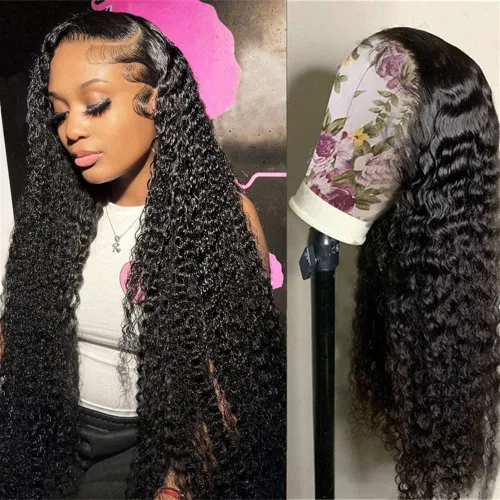 Vista 12 de Yuzhou Grace Pelucas de Cierre con Encaje HD de 5 x 5 sin Pegamento de Cabello Humano Pre Desplumadas Pre Cortadas con Banda Elástica Peluca Rizada