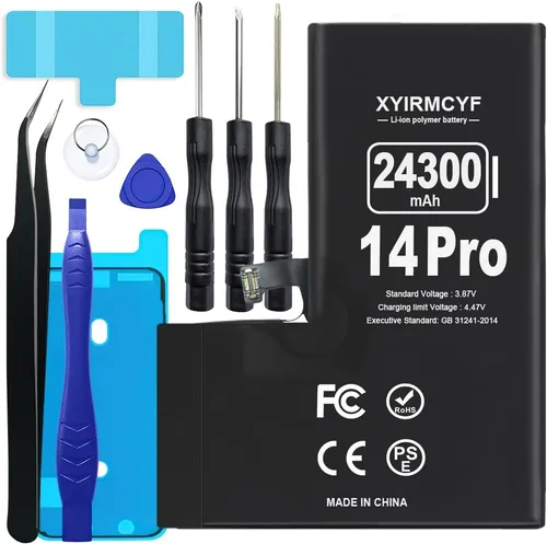 Vista 13 de XYIRMCYF Batería de gran capacidad de 24300 mAh compatible con iPhone 14 Plus, batería de repuesto de polímero de litio de 0 ciclos para iPhone 14