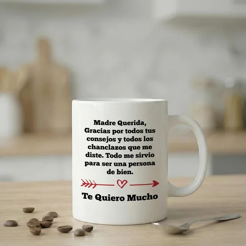 Vista 7 de Casitika Madre Querida Gracias por los Chanclazos divertidos regalos para mamá española – Regalos para mamá latina, taza de café de cerámica de 11