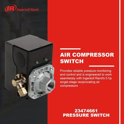 Vista 6 de Ingersoll-Rand 23474661 Interruptor de presión para compresor de etapa única SS3 y SS5