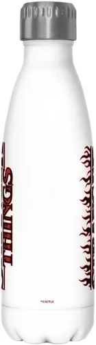 Vista 2 de Netflix Stranger Things Stranger Flame Logo - Botella de acero inoxidable, 17 onzas, multicolor