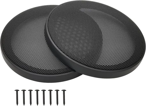 Vista 16 de Cubiertas para parrilla de altavoz de 3 pulgadas, protector de subwoofer para altavoz de automóvil, marco de plástico ABS con malla metálica