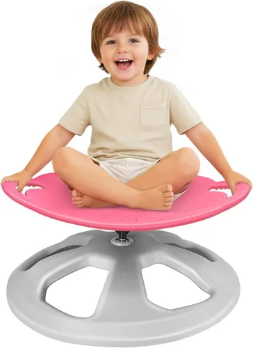 Vista 13 de Zhenx Silla giratoria para niños autistas con asas, asiento giratorio sensorial de capacidad de 220 libras, juguete sensorial para adolescentes