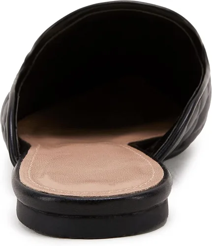 Vista 6 de Sandalias planas trenzadas con punta puntiaguda para mujer, sin espalda, tacón bajo, con corte casual