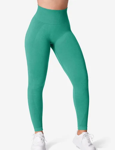 Vista 2 de YEOREO Vivien - Leggings de entrenamiento para mujer, cintura alta, levantamiento de glúteos, contorno de sonrisa, sin costuras, pantalones de yoga