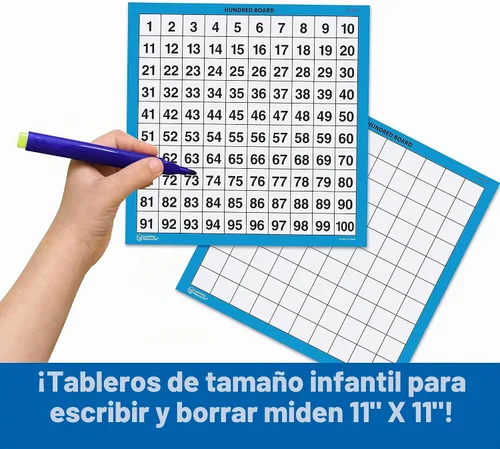 Vista 3 de Learning Resources Juego de 10 tablas laminadas, 10