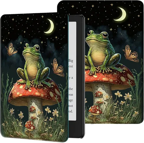 Vista 26 de Rossy Funda para Kindle de 10ª generación 2019, delgada, de piel sintética, ajustable, con encendido y apagado automático para Kindle de 10ª