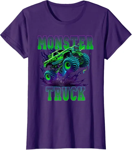 Vista 11 de Camiseta Monster Truck 4x4, Negro
