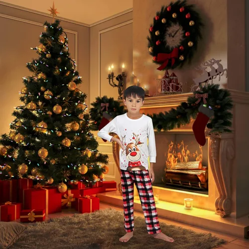Vista 6 de Little Bitty Matching Christmas Pjs for Family Christmas Costumes for Adults Kids Toddlers Baby