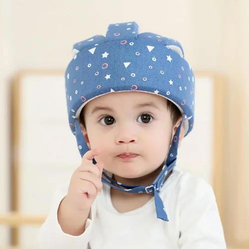 Vista 3 de Surakey Protector de cabeza de bebé para gatear y caminar, gorra de seguridad infantil, casco de seguridad para bebé, cojín suave ajustable