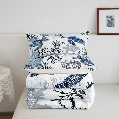 Vista 34 de Juego de ropa de cama Happy Camping de Homewish, tamaño individual, con diseño de osos cazadores y pinos, para niños, hombres, adultos, decoración