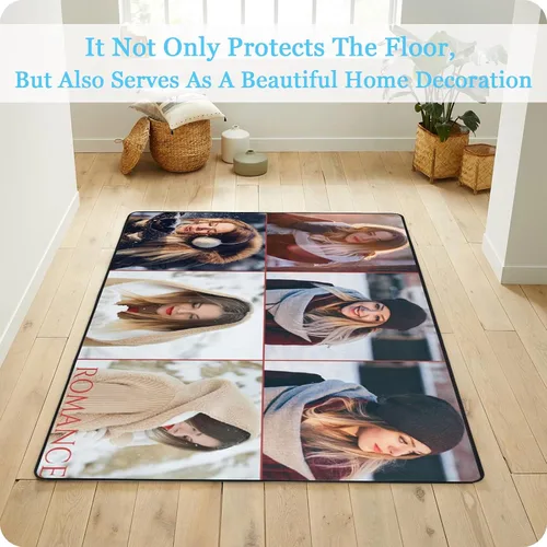 Vista 5 de Tapete personalizado para puerta con imagen, logotipo, nombre, texto, antideslizante, lavable, personalizado, rectangular, tapete para suelo