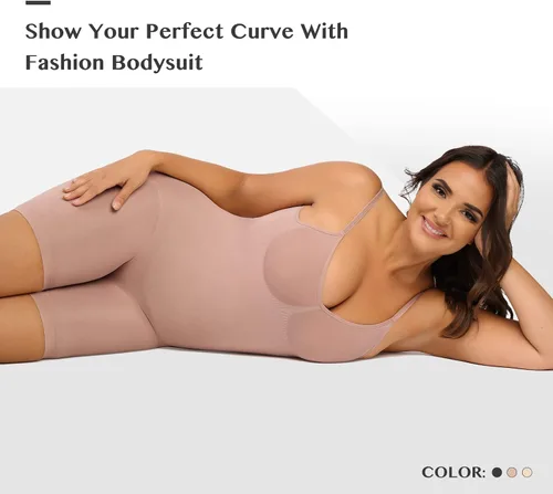 Vista 7 de FeelinGirl Body de espalda baja para mujer, con control de abdomen, sin costuras, moldeador de cuerpo