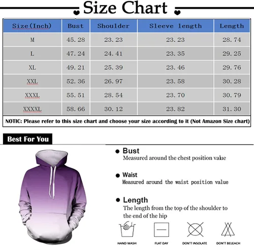 Vista 3 de DuDubaby Sudadera con capucha para hombre, talla grande y alta, con gráfico, vintage, de manga larga