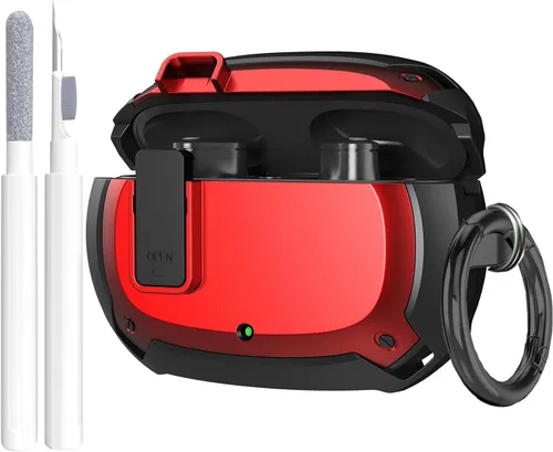 Vista 10 de Beats Studio Buds/Studio Buds+ Funda Protectora 2021/2023 para Hombres Clip de Bloqueo con Kit de Limpieza, GARTOO Beat Studio Bud Plus Funda