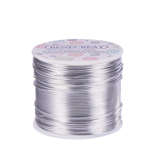 Vista 19 de BENECREAT -Alambre de aluminio para joyería de calibre 9, 55 pies, alambre metálico flexible para esculpir, ideal para manualidades de Halloween