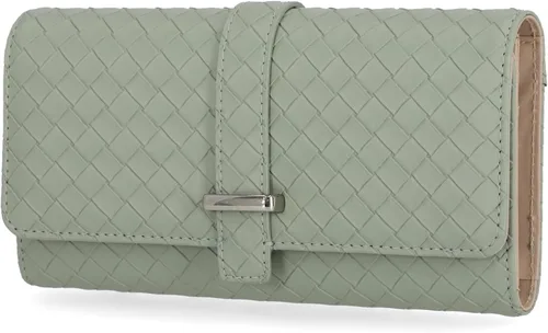 Vista 15 de Mundi File Master - Billetera de mujer con bloqueo RFID, organizador y monedero con bolsillo para monedas Negro (Bar)