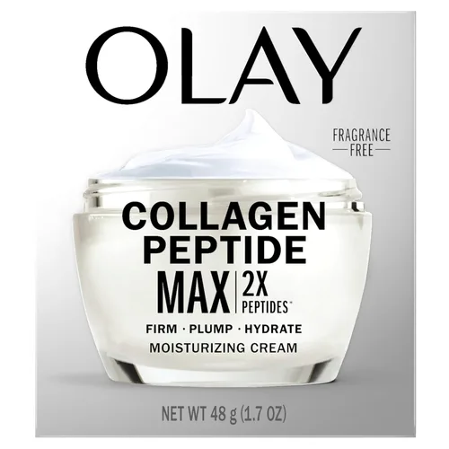 Vista 13 de Olay Crema Hidratante Facial con Péptidos de Colágeno, Crema Reafirmante para Mujeres, Sin Fragancia, No Grasa - Hidratante, Antienvejecimiento