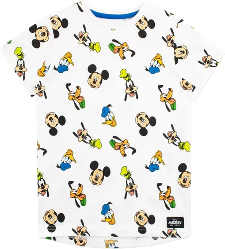 Vista 4 de Disney Camiseta de Mickey Mouse para niños, paquete de 2, azul, blanco