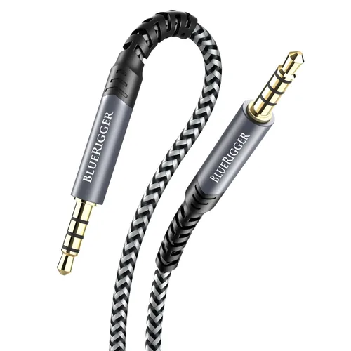 Vista 9 de BlueRigger Cable de audio estéreo de 90 grados de 0.138 in