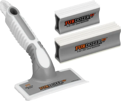 Vista 29 de FurDozer - Removedor de pelo de mascotas y herramientas de detallado automático, removedor de pelo de gatos y perros para alfombras, interiores