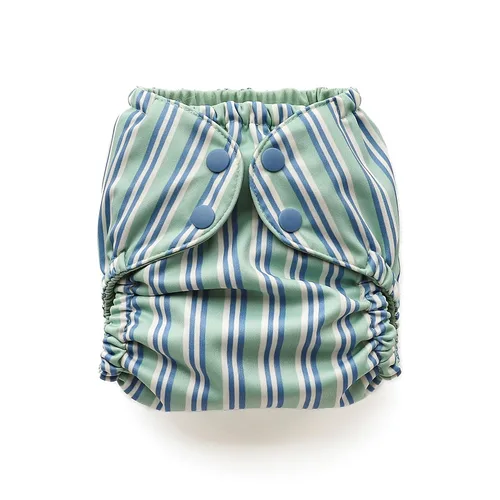 Vista 19 de Esembly Funda para pañales de tela – Pañal de natación reutilizable, impermeable, transpirable, capa exterior ajustable sobre interior absorbente