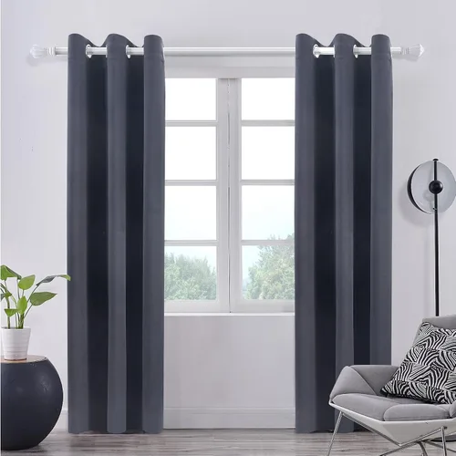 Vista 80 de Pickluc - Paneles de cortinas opacas con ojales, cortinas para bloquear la luz para el dormitorio, aisladas térmicamente, reducción de ruido