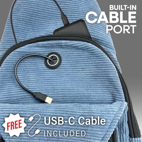 Vista 50 de Nupouch Mochila cruzada antirrobo, carga USB, mochila ligera para viajes, senderismo, todos los días