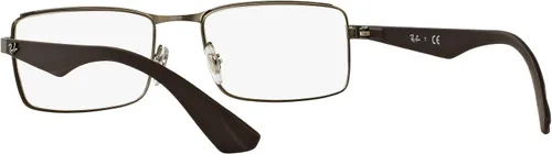 Vista 6 de Ray-Ban RX6332 - Marco rectangular para lentes recetados para hombre, bronce mate, 2.165in, Metálico Mate, 55 mm