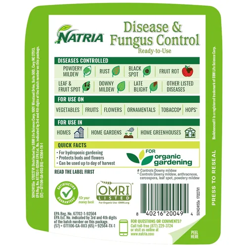 Vista 8 de Natria Spray para el control de enfermedades y hongos con fungicida de cobre - 24 fl oz