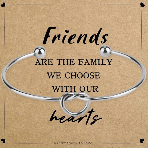 Vista 7 de Regalos para mejores amigas para mujeres, pulseras de amistad con nudo de amor eterno, regalos de amistad para mujeres, regalos para mejor amiga