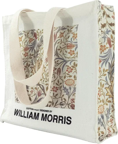 Vista 7 de Bolsa de lona para mujer con cremallera, bolsa de lona duradera y portátil reutilizable, bolsa de mano estética