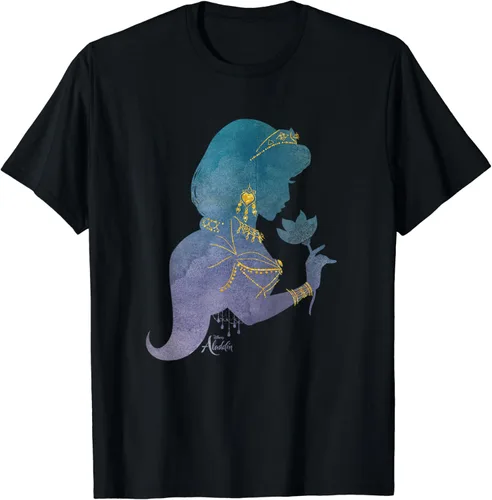 Vista 2 de Disney Camiseta Aladdin Live Action Princess Jasmine Jewelry, Negro, S