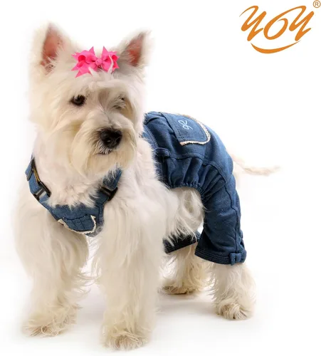 Vista 7 de YOY 20 adorables lazos para el pelo de perro con clips y 1000 bandas de goma y 1 peine de acero para peluquería, nudo superior de cachorro, moño