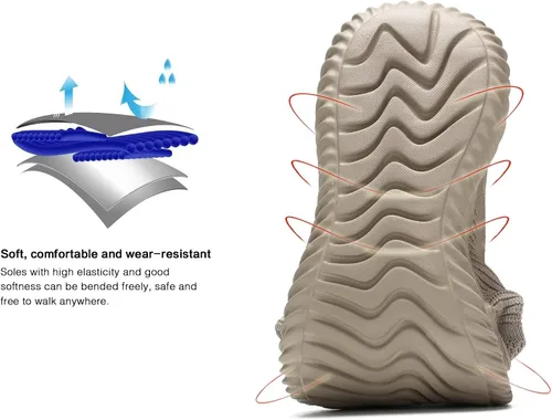 Vista 7 de Zapatillas de tenis para correr para hombre, suela suave de malla transpirable ligera