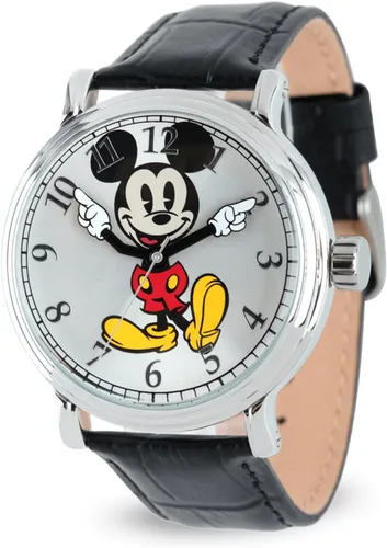 Vista 8 de Disney Mickey Mouse Articulating Hands Watch for Men - Classic Mickey Watches for Men, Perfect Inspired Timepiece Him - Stylish Watch with White