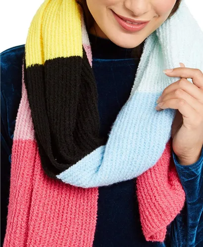 Vista 2 de INC International Concepts INC Twisted Rib - Bufanda silenciadora con bloques de color, Multicolorido