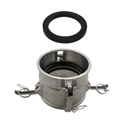 Vista 6 de Tipo de aluminio AA Cam y ranura adaptador de carrete, 2" Camlock macho x 2" Camlock macho