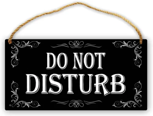 Vista 14 de Colgador de puerta para dormir para bebé, 12 x 6 pulgadas, placa de madera para el hogar, guardería, porche, patio Bebé durmiendo