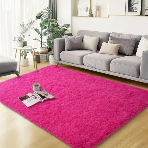 Vista 37 de qulint Alfombra negra para dormitorio, alfombra de área pequeña de 2 x 3 pies para habitación de niños, alfombra suave y mullida para sala de estar