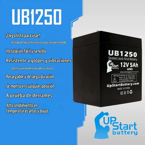 Vista 2 de UB1250 12V 5Ah Reemplazo para ADT Seguridad Alarma Safewatch Pro Batería