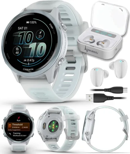 Vista 16 de Garmin Forerunner 570 42mm reloj inteligente avanzado GPS para correr y triatlón, pantalla AMOLED, entrenamiento y recuperación, aluminio azul